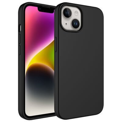 Apple iPhone 14 Plus Kılıf Sıvı Teknolojili Silinebilir Sert Patinda Kivi Kapak