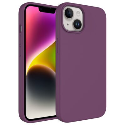 Apple iPhone 14 Plus Kılıf Sıvı Teknolojili Silinebilir Sert Patinda Kivi Kapak