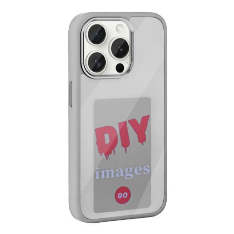 Apple iPhone 15 Pro Kılıf Ekranı Yansıtan Patinda Akıllı NFC Kapak
