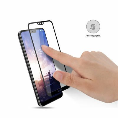 Nokia X6 Patinda Kenarları Kırılmaya Dayanıklı Cam Ekran Koruyucu