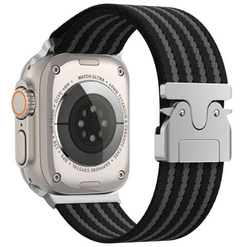 Apple Watch 49mm Patinda KRD-133 Naylon Kumaş Hasır Örgülü Kordon
