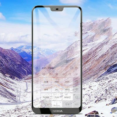 Nokia X6 Patinda Kenarları Kırılmaya Dayanıklı Cam Ekran Koruyucu