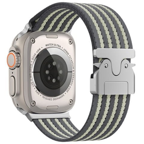 Apple Watch 49mm Patinda KRD-133 Naylon Kumaş Hasır Örgülü Kordon
