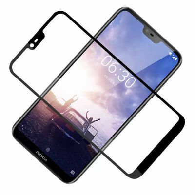 Nokia X6 Patinda Kenarları Kırılmaya Dayanıklı Cam Ekran Koruyucu