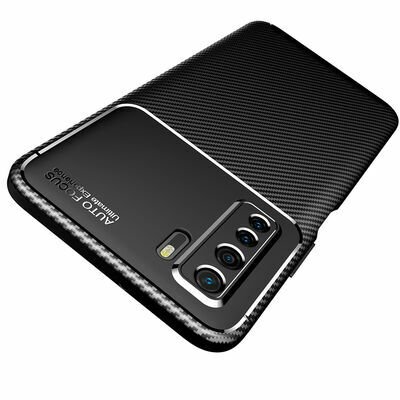 Huawei P40 Lite 5G Kılıf Patinda Negro Silikon Kapak