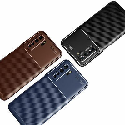 Huawei P40 Lite 5G Kılıf Patinda Negro Silikon Kapak