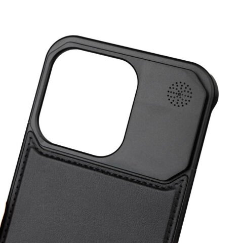 Apple iPhone 15 Pro Max Kılıf Magsafe Şarj Özellikli Mekanizmalı Koku Hazneli Patinda Mostar Kapak