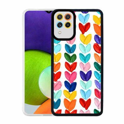 Galaxy M32 Kılıf Patinda M-Fit Desenli Kapak