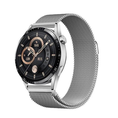 Huawei GT2 46mm Patinda Band-12 22mm Metal Hasır Kordon