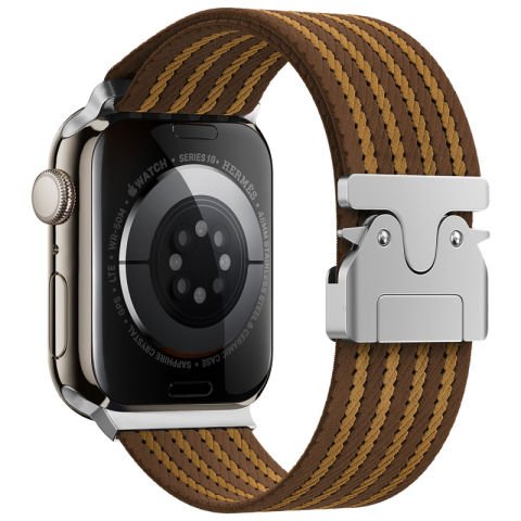 Apple Watch 45mm Patinda KRD-133 Naylon Kumaş Hasır Örgülü Kordon