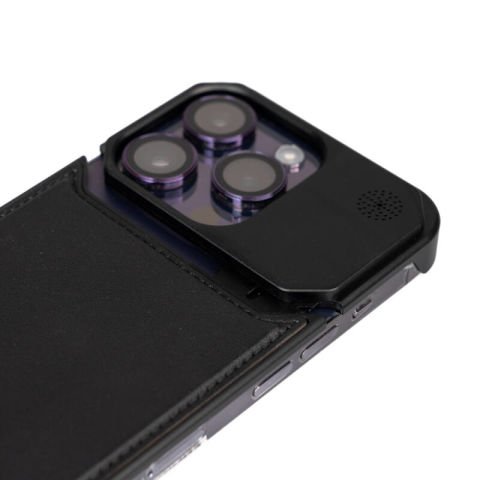 Apple iPhone 14 Pro Kılıf Magsafe Şarj Özellikli Mekanizmalı Koku Hazneli Patinda Mostar Kapak
