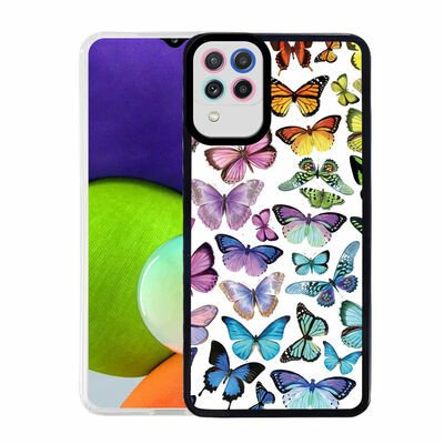 Galaxy M22 Kılıf Patinda M-Fit Desenli Kapak