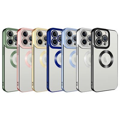 Apple iPhone 13 Pro Kılıf Kamera Korumalı Logo Gösteren Patinda Omega Kapak