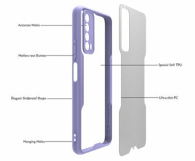 Huawei P Smart 2021 Kılıf Patinda Parfe Kapak