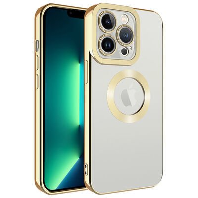 Apple iPhone 13 Pro Kılıf Kamera Korumalı Logo Gösteren Patinda Omega Kapak