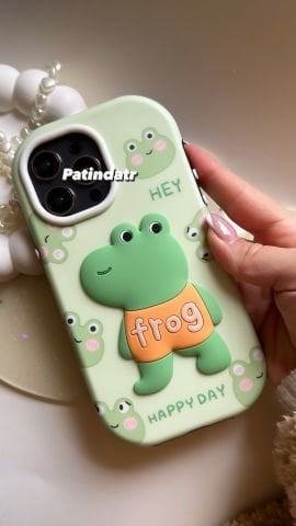 iPhone Kabartmalı Frog Kılıf