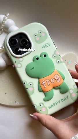 iPhone Kabartmalı Frog Kılıf