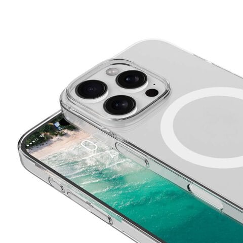 Apple iPhone 16 Pro Kılıf Patinda Magsafe Şarj Özellikli Şeffaf Tek Kamera Çerçeveli Porto Kapak