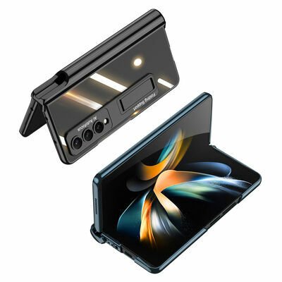 Galaxy Z Fold 4 Kılıf Patinda Kıpta Standlı Kalem Bölmeli Kapak