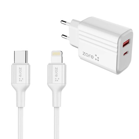 Patinda Play Serisi PL08 Type-C to Lightning 2in1 PD Seyahat Şarj Aleti 20W