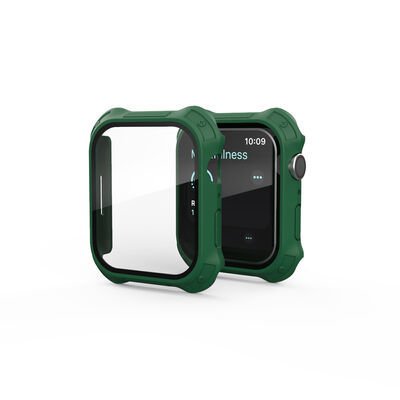 Apple Watch 7 41mm Tank Zırh Kasa ve Mat Görünümlü Ekran Koruyucu Patinda Watch Gard 11