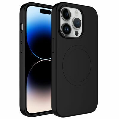 Apple iPhone 14 Pro Kılıf Magsafe Wireless Şarj Özellikli Pastel Renk Silikon Patinda Plas Kapak