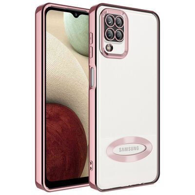 Galaxy M12 Kılıf Kamera Korumalı Logo Gösteren Patinda Omega Kapak