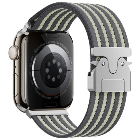 Apple Watch 42mm Patinda KRD-133 Naylon Kumaş Hasır Örgülü Kordon