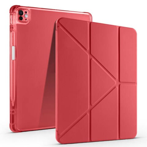 Apple iPad Air 13 2024 Kılıf Patinda Tri Folding Kalem Bölmeli Standlı Kılıf