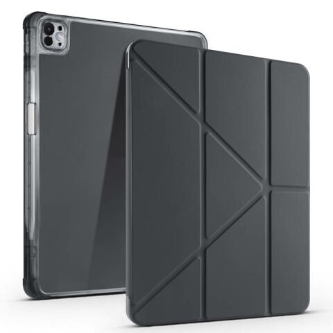 Apple iPad Air 13 2024 Kılıf Patinda Tri Folding Kalem Bölmeli Standlı Kılıf