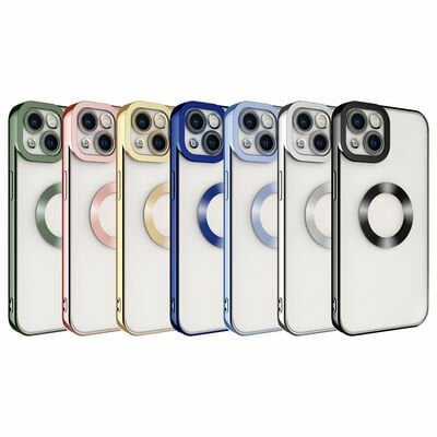 Apple iPhone 13 Kılıf Kamera Korumalı Logo Gösteren Patinda Omega Kapak