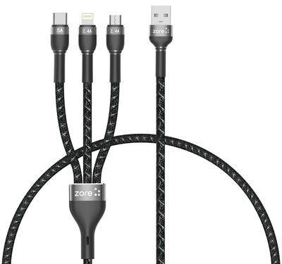 ?Patinda Shira Serisi 3in1 USB Kablo 30cm
