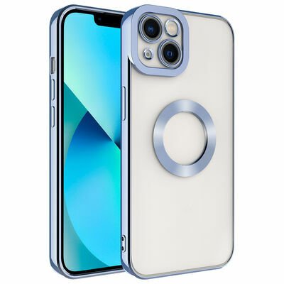 Apple iPhone 13 Kılıf Kamera Korumalı Logo Gösteren Patinda Omega Kapak