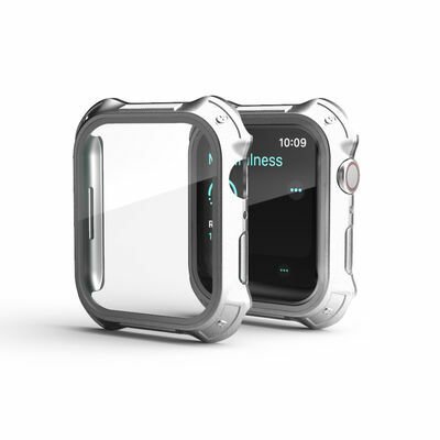 Apple Watch 7 45mm Tank Zırh Kasa ve Ekran Koruyucu Patinda Watch Gard 10