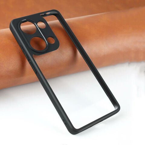 Xiaomi Redmi Note 13 Pro 4G Kılıf Kamera Korumalı Şeffaf Arka Yüzey Patinda New Roll Kapak