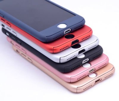 Apple iPhone 7 Plus Kılıf Patinda 360 3 Parçalı Rubber Kapak
