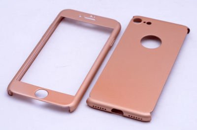 Apple iPhone 7 Plus Kılıf Patinda 360 3 Parçalı Rubber Kapak