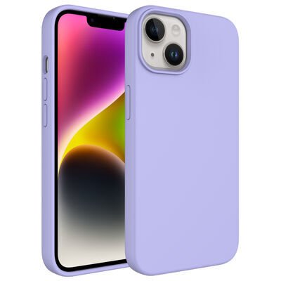 Apple iPhone 14 Kılıf Sıvı Teknolojili Silinebilir Sert Patinda Kivi Kapak