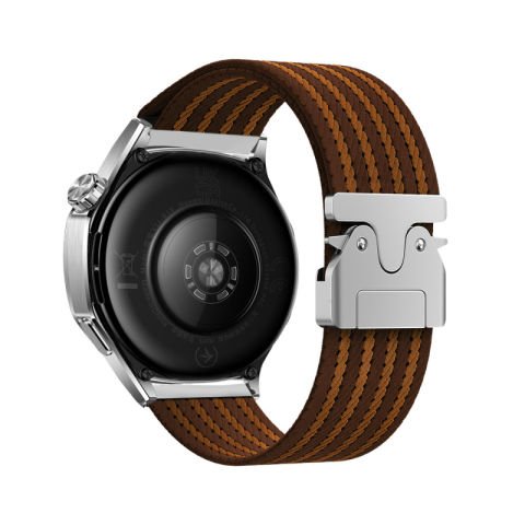 Huawei GT2 46mm Patinda KRD-133 22mm Naylon Kumaş Hasır Örgülü Kordon Gri