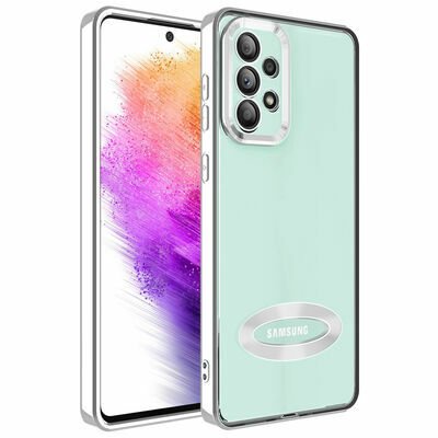 Galaxy A73 Kılıf Kamera Korumalı Logo Gösteren Patinda Omega Kapak