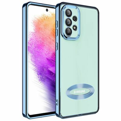 Galaxy A73 Kılıf Kamera Korumalı Logo Gösteren Patinda Omega Kapak