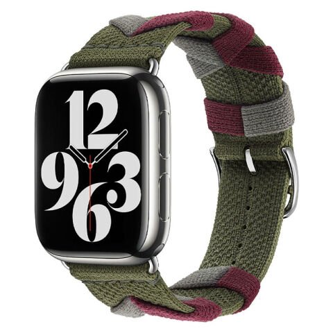 Apple Watch 38mm Patinda KRD-97 Sarmal Örgü Tasarımlı Kordon