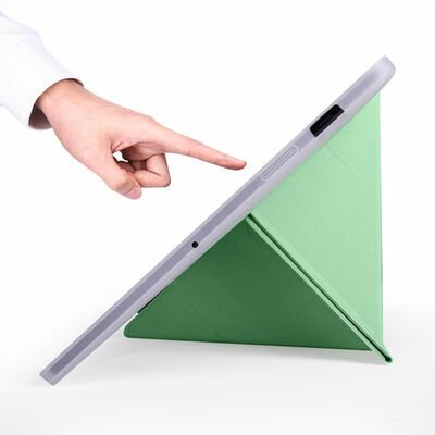 Galaxy Tab S7 T870 Kılıf Patinda Tri Folding Kalem Bölmeli Standlı Kılıf