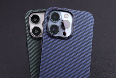 Apple iPhone 13 Kılıf Karbon Fiber Tasarımlı Patinda Karbono Kapak