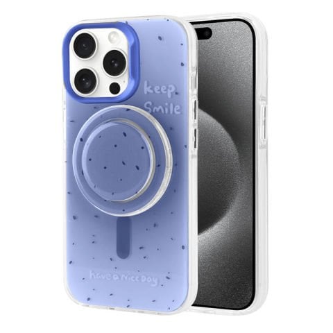 Apple iPhone 15 Pro Max Kılıf Magsafe Şarj Özellikli Tak-Çıkar Pop Soketli Patinda Tiktok Kapak