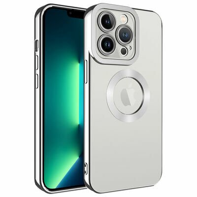 Apple iPhone 12 Pro Max Kılıf Kamera Korumalı Logo Gösteren Patinda Omega Kapak