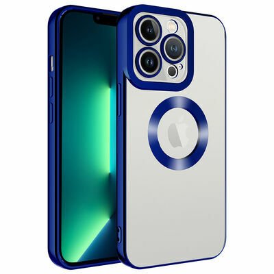 Apple iPhone 12 Pro Max Kılıf Kamera Korumalı Logo Gösteren Patinda Omega Kapak