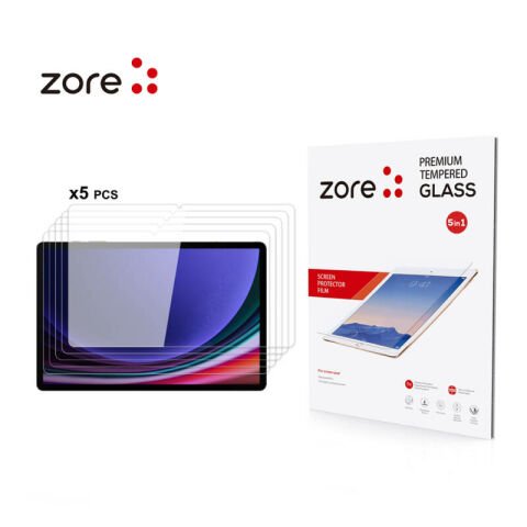 Galaxy Tab S9 FE Plus Patinda 5in1 Tablet Temperli Cam Ekran Koruyucu