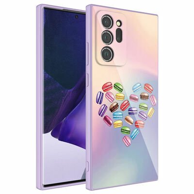 Galaxy Note 20 Ultra Kılıf Kamera Korumalı Desenli Sert Silikon Patinda Epoksi Kapak
