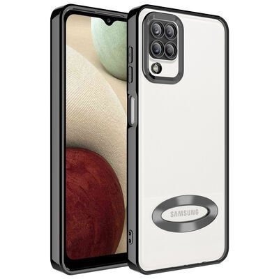 Galaxy A12 Kılıf Kamera Korumalı Logo Gösteren Patinda Omega Kapak